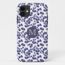 Pansy Monogram iPhone Hoesje