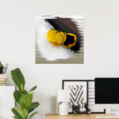 Pansy op sneeuw poster (Thuiskantoor)