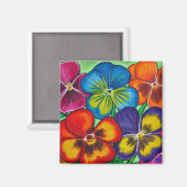 Pansy Parade Magnet Magneet (Voorkant / Achterkant)