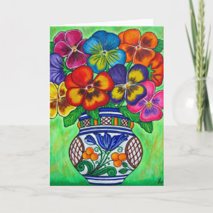 Pansy Parade Wenskaart Kaart