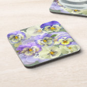 Pansy Pastel ~ Dessous de verre (Côté gauche)