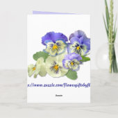 PANSY PASTEL ~ Penser à vous! ~ Carte (Dos)