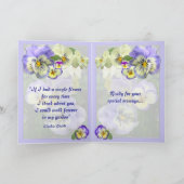 PANSY PASTEL ~ Penser à vous! ~ Carte (Intérieur)