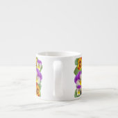 Pansy Patchwork Mug de café à deux tons (Dos)