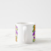 Pansy Patchwork Mug de café à deux tons (Dos)