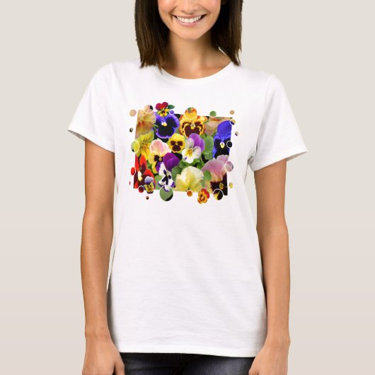 Pansy Patchwork T-shirt (Voorkant)