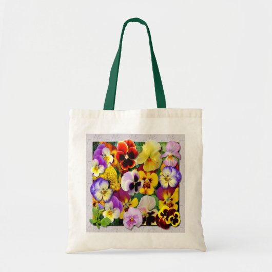 Pansy Patchwork Tote Bag (Voorkant)