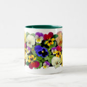 Pansy Patchwork Two-Tone Coffee Mok (Center)