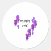 Pansy Round Sticker (Voorkant)