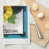 Pansy Seed Packet Label Theedoek (Quarter Fold)