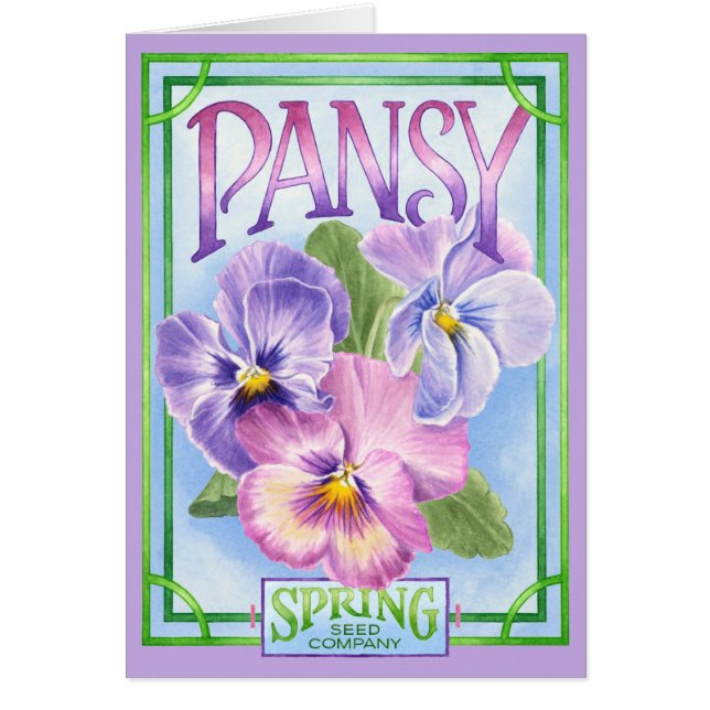 Pansy Seeds - Blank Kaart (Voorkant)