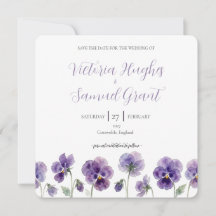 Pansy Silhouet Studie Bewaar de Datum
