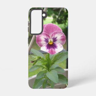 Pansy telefoonhoesje (roze en Paarse) Samsung Galaxy Hoesje