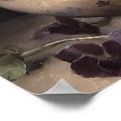 Pansy violet Fleurs Art Imprimer Poster (Coin)