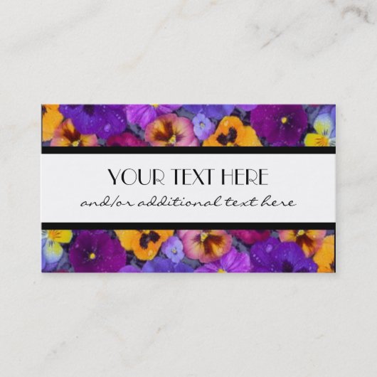  Pansy Visitekaartje (Voorkant)