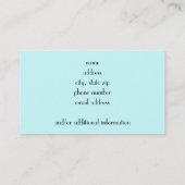 Pansy Visitekaartje (Achterkant)