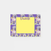 Pansy Waterverf Art Vrouwen Naam Post it Notes (Voorkant)
