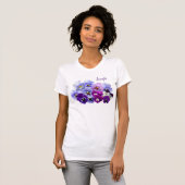 Pansy Womens Bloemen T-shirt Top (Voorkant volledig)