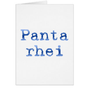 Panta rei "Alles stroomt"