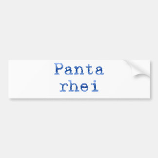 Panta rei "Alles stroomt" Bumpersticker