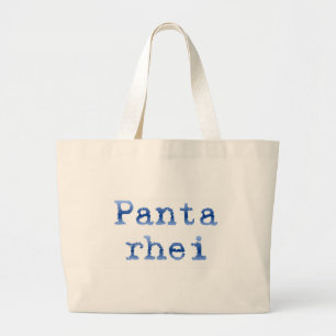 Panta rei "Alles stroomt" Grote Tote Bag