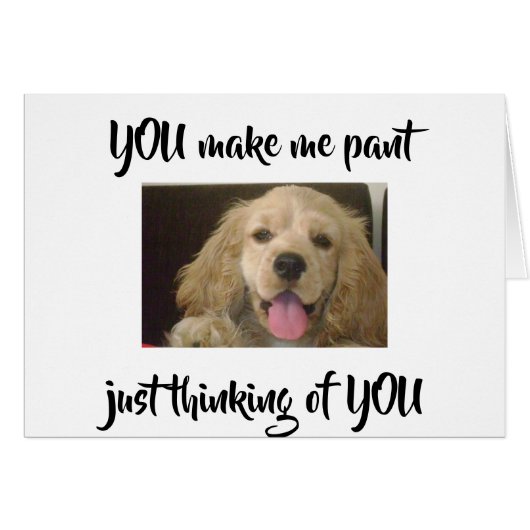 ***PANTAGE POUR VOUS*** CARTE D'AMOUR COMÉDIQUE (Devant horizontal)