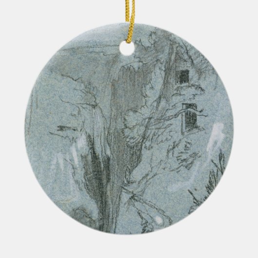 Pantalica uit de Uitzichten van Sicilië (krijt en Keramisch Ornament (Voorkant)