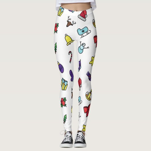 Pantalon de leggings de Noël pour femmes (Devant)