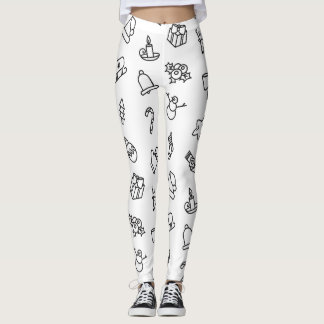 Pantalon de Noël pour femmes en leggings festifs