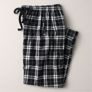 Pantalon de pyjama Flannel pour hommes en noir et 