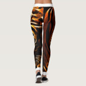 Pantalon d'impression en bande de tigre Leggings & (Dos)