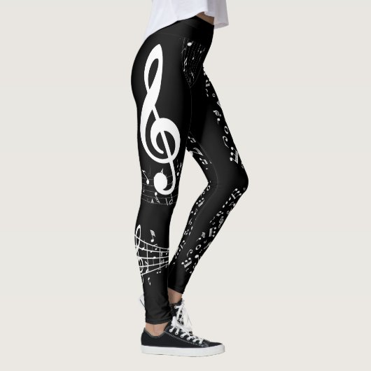 Pantalon legging notes musicales (Droite)