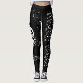 Pantalon legging notes musicales (Devant)