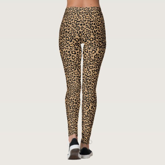 Pantalon leggings léopard rétro rockabilly pour fe (Dos)