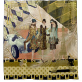 Pantalon rétro à Paris Rideau de douche (Devant)