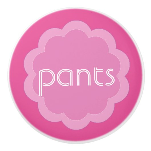 Pantalon Vêtements organisation fleur rose bouton (Devant)