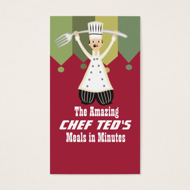 Pantaloons de chef mâle cartes de cuisine de fourc (Devant)