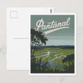 Pantanale tropische wetlands briefkaart (Voorkant / Achterkant)