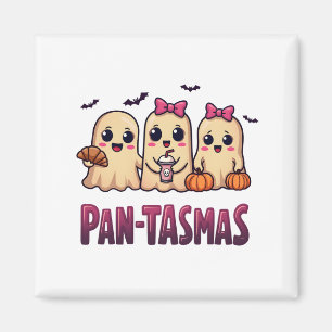Pantasmas Grappige Geest Groovy Retro Halloween Magneet
