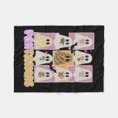 Pantasmas Pan Dulce Ghost Spaans Mexicaans Hallowe Fleece Deken (Voorkant (Horizontaal))