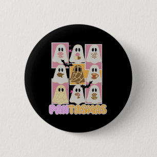 Pantasmas Pan Dulce Ghost Spaans Mexicaans Hallowe Ronde Button 5,7 Cm