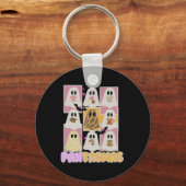 Pantasmas Pan Dulce Ghost Spaans Mexicaans Hallowe Sleutelhanger (Voorkant)
