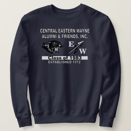 Panter en EW Navy Blue Sweatshirt (Design voorkant)