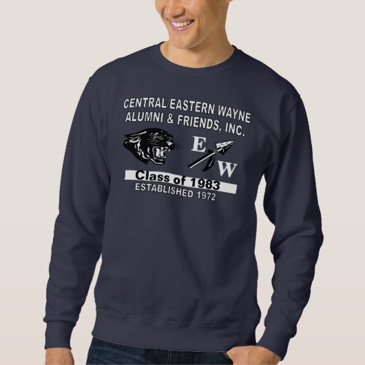 Panter en EW Navy Blue Sweatshirt (Voorkant)