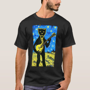 Panter Gitaar Wild Dier Muzikant Roofdier Kat T-shirt
