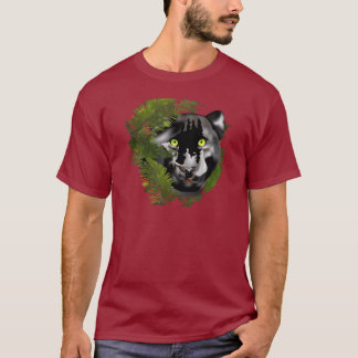 Panter in het gebladerte t-shirt
