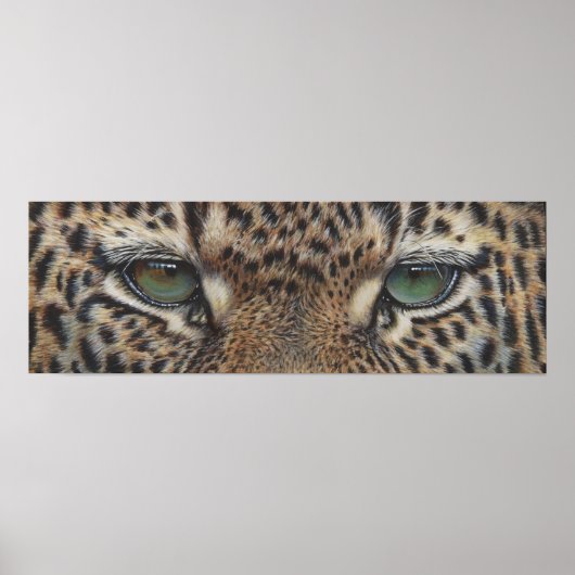 panter leopard ogen poster (Voorkant)
