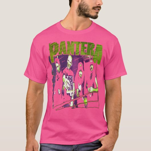 Pantera Officiële Groep Schets T-shirt (Voorkant)