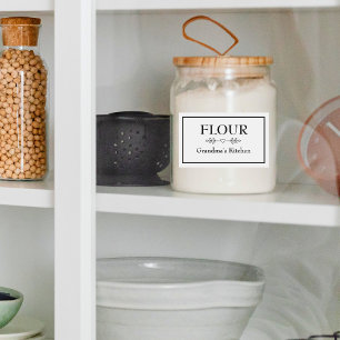 Panterie de cuisine de grand-mère Étiquette de nou