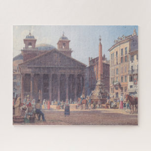 Pantheon en Piazza della Rotonda in Rome, Italië Legpuzzel